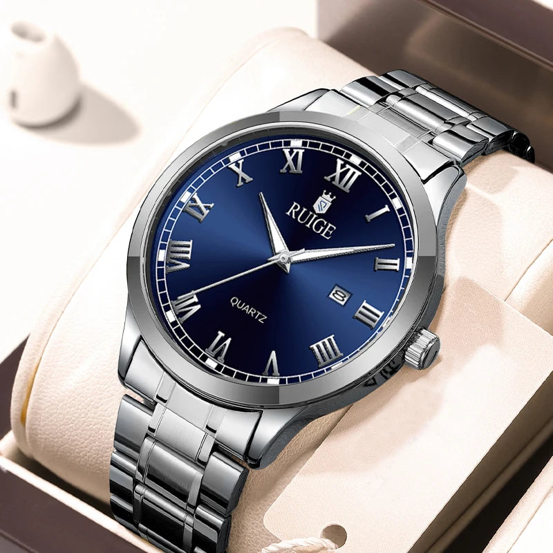 Reloj para hombre de números romanos