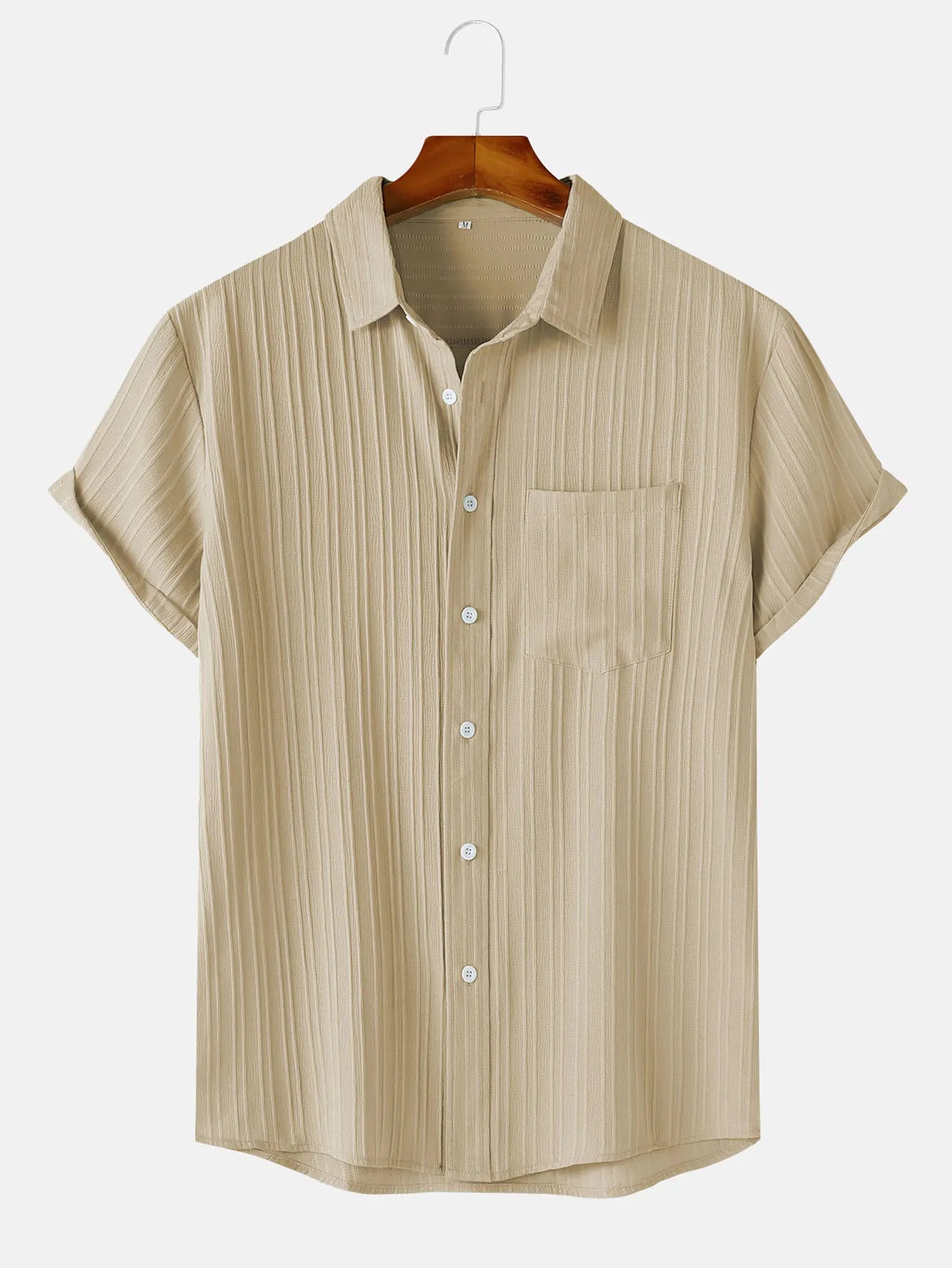 Camisa corta y fresca de verano para hombre