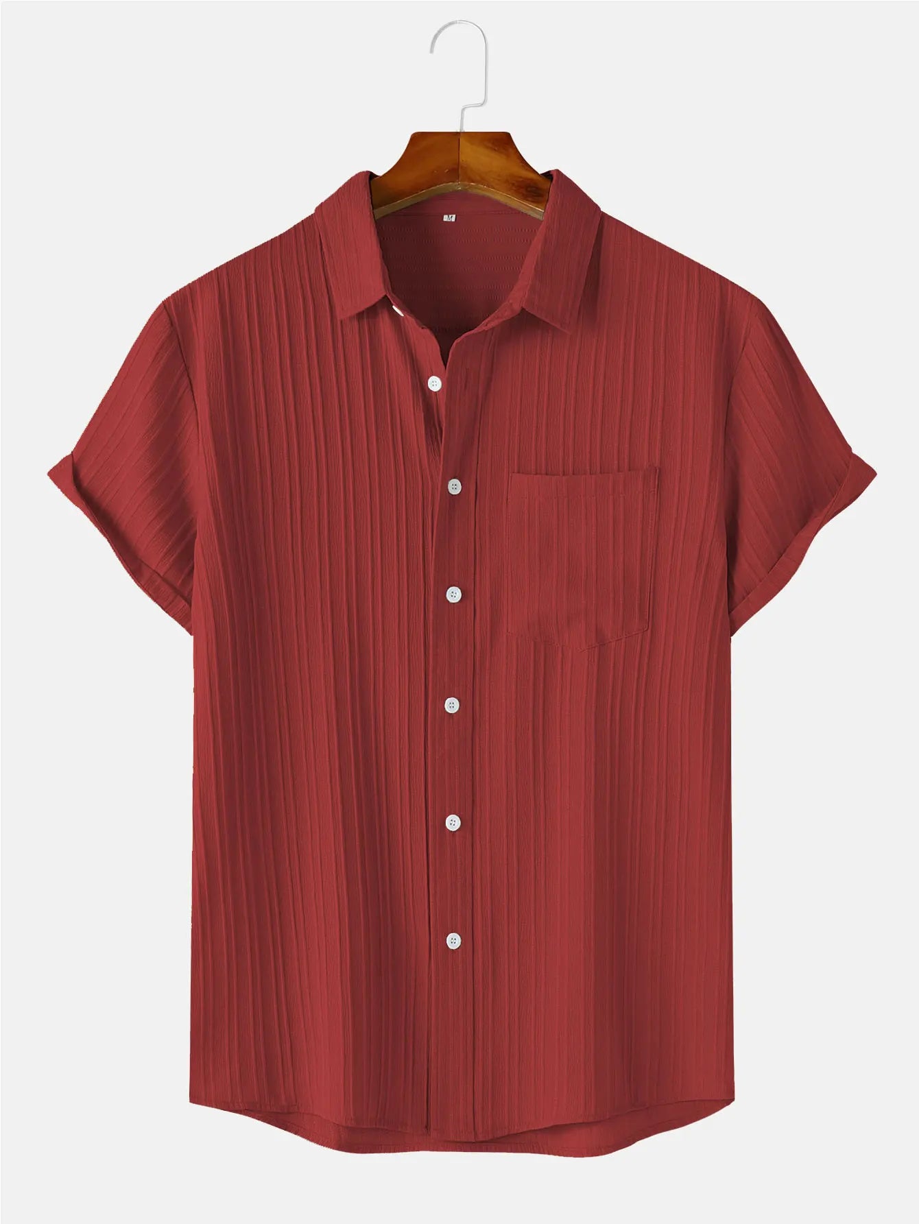 Camisa corta y fresca de verano para hombre