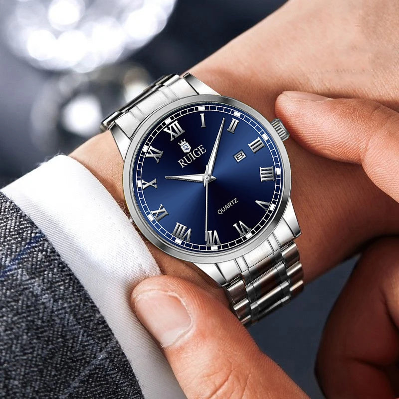 Reloj para hombre de números romanos