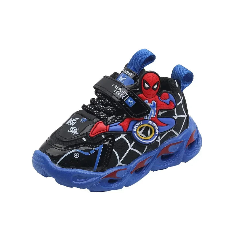 deportivas de Spiderman con luz led para niños