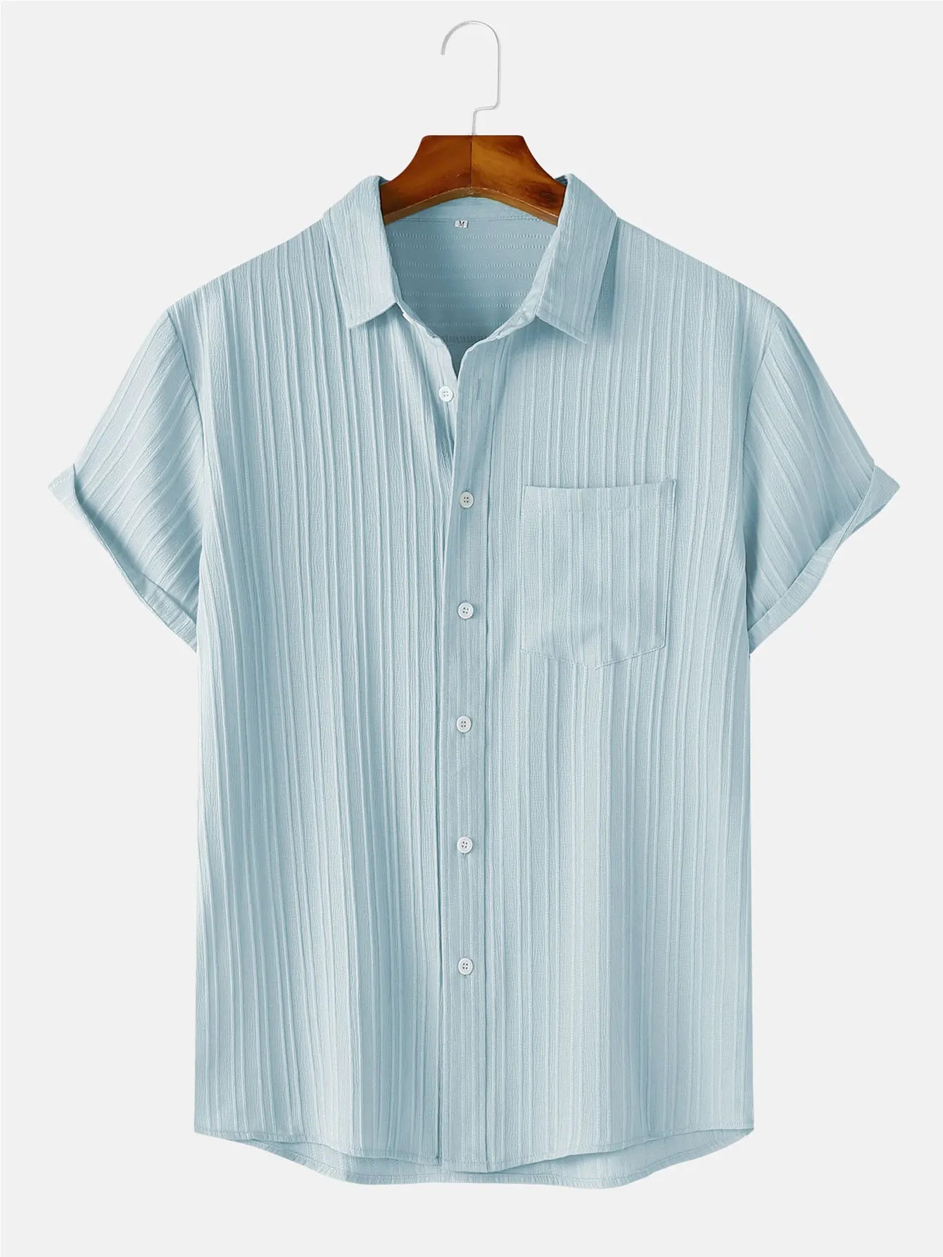 Camisa corta y fresca de verano para hombre