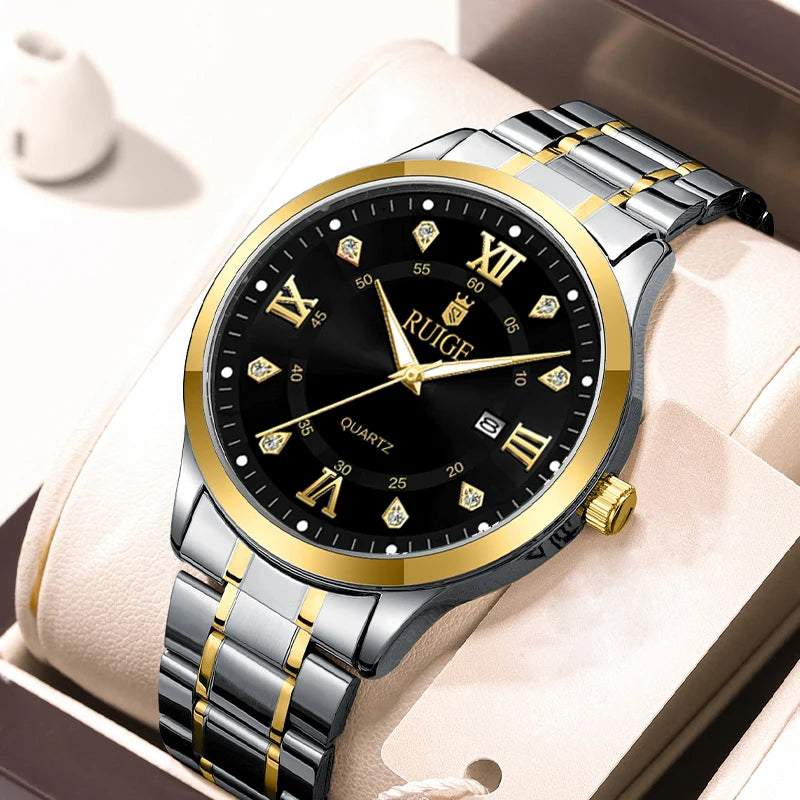 Reloj para hombre de números romanos