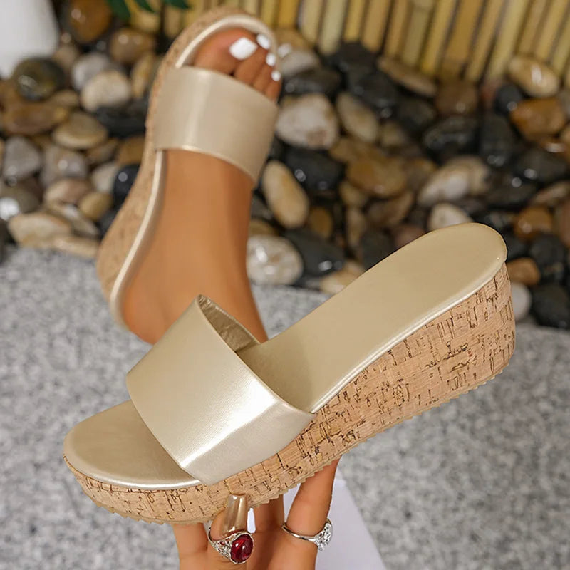Sandalias de cuña para mujer