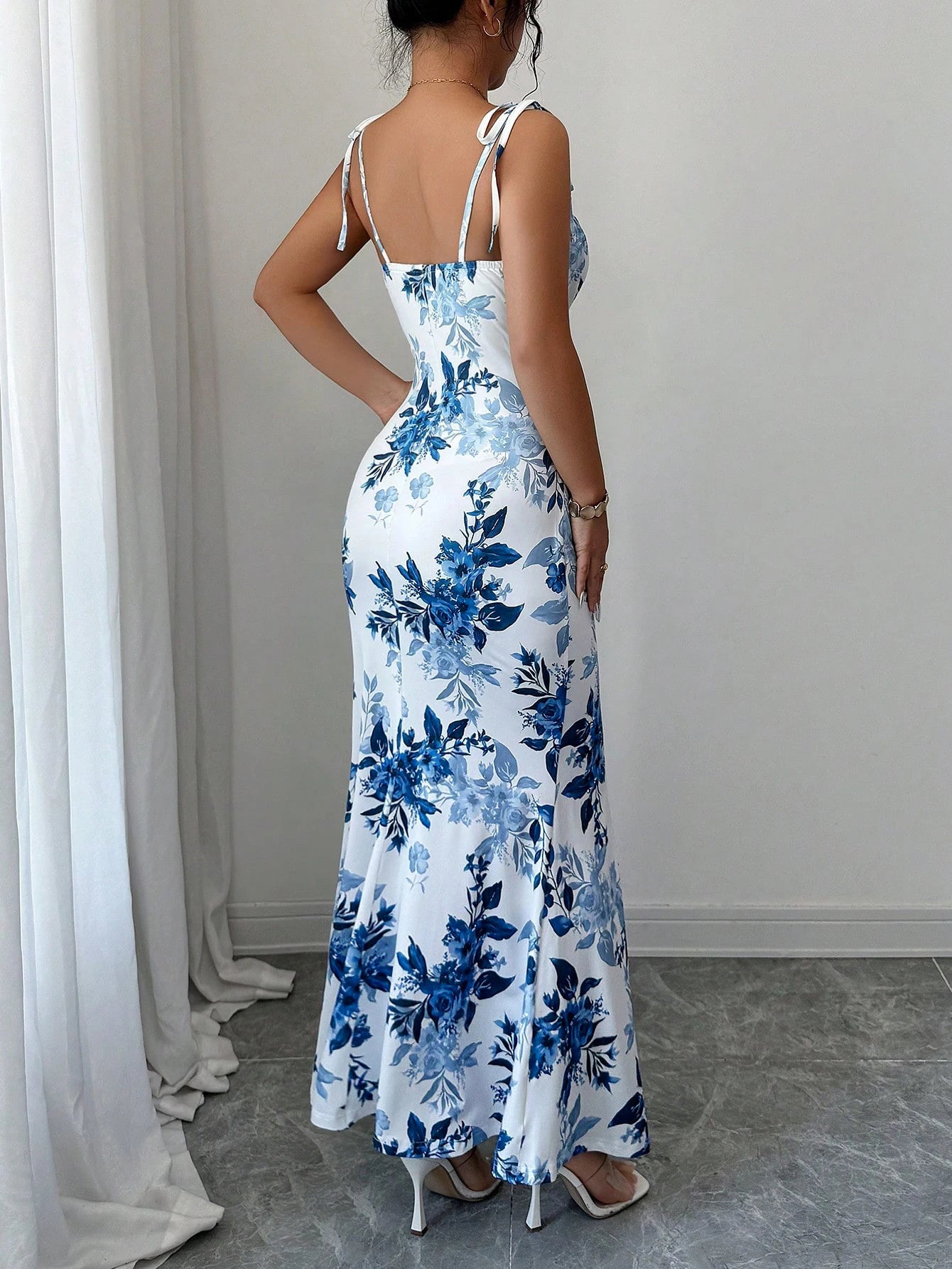 Vestido ajustado con estampado