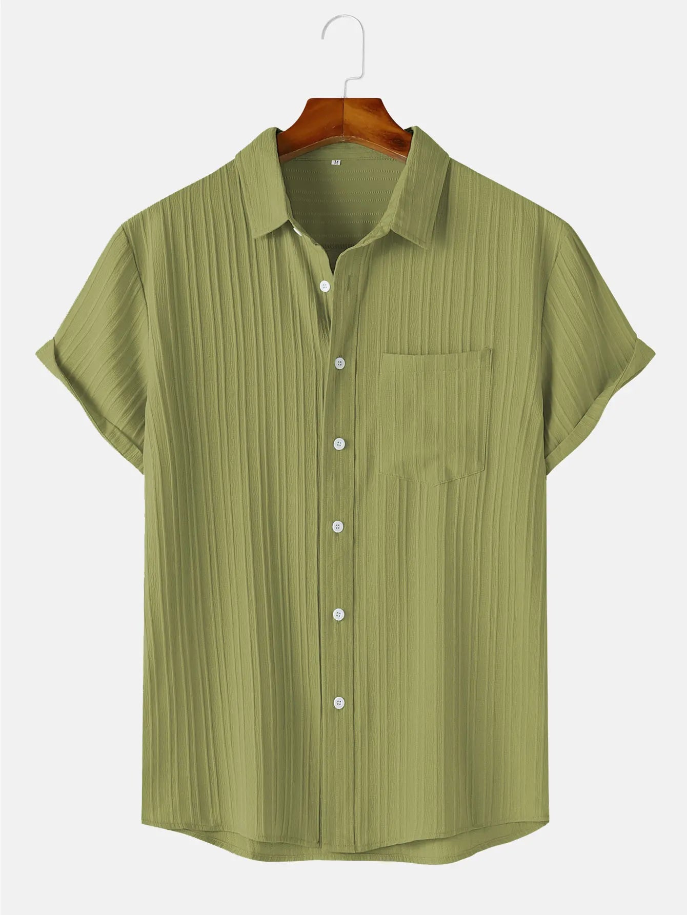 Camisa corta y fresca de verano para hombre